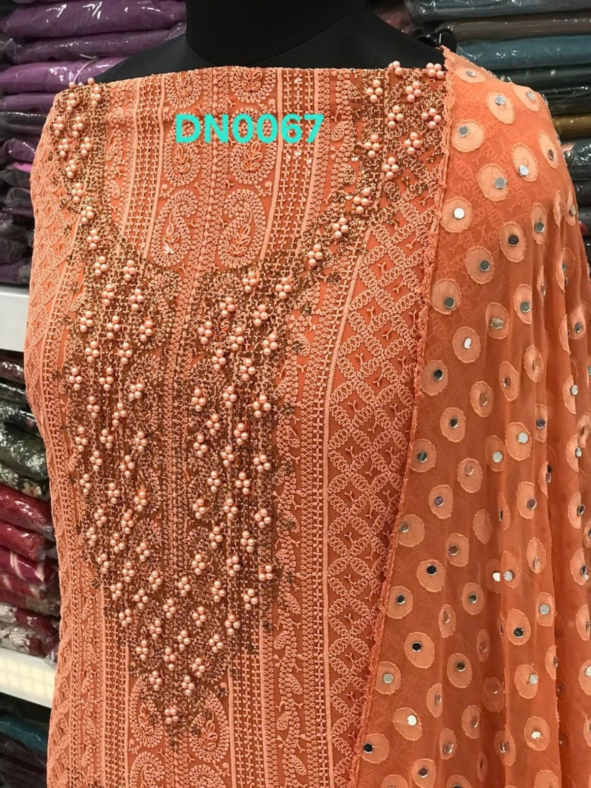 Georgette Chikankari Material