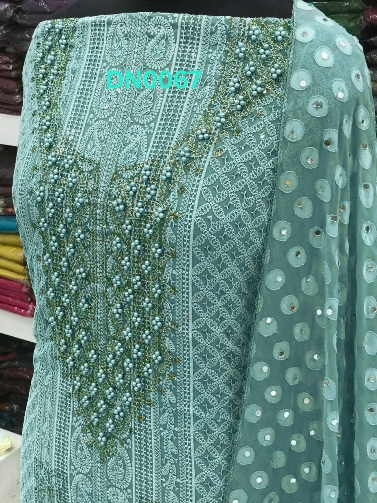 Georgette Chikankari Material