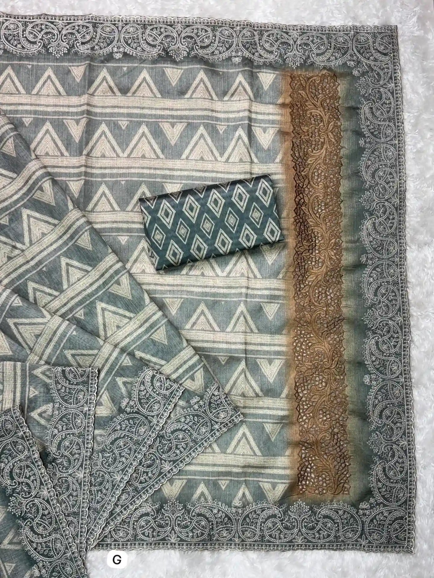 Madhuban Tusser Linen Cotton Sarees