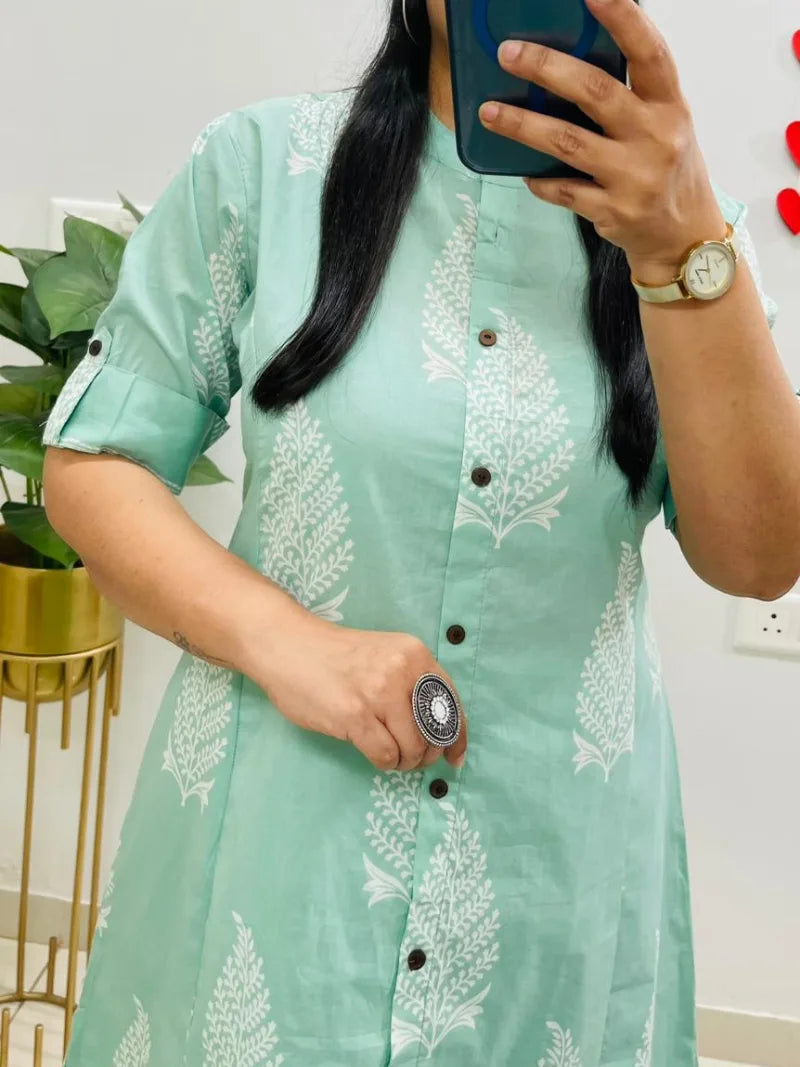 Jaipuri Print Cotton Co-ord Set