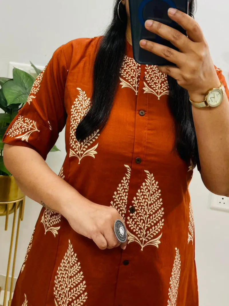 Jaipuri Print Cotton Co-ord Set