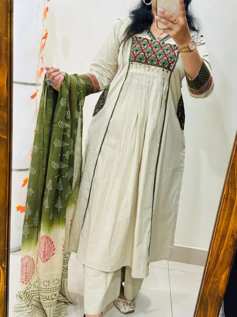 Premium Heavy Rich Pure Cotton Suit