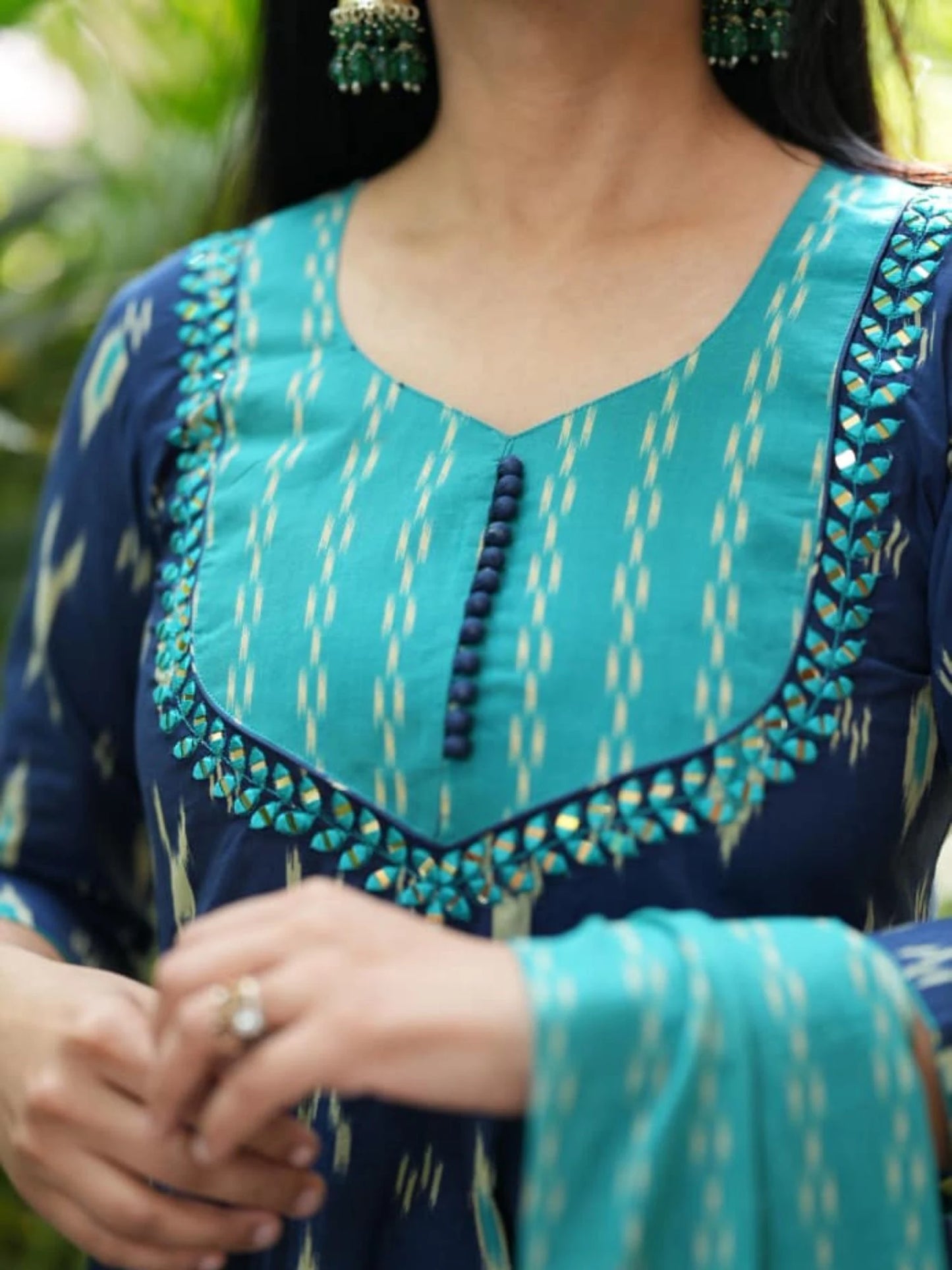 Ikkat Print Salwar Suit