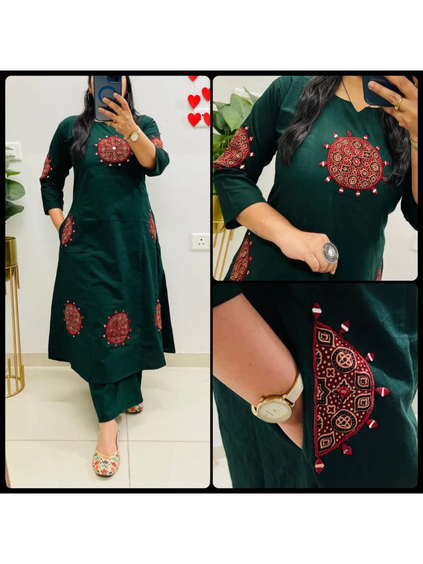 Dhabu cotton co-ord set