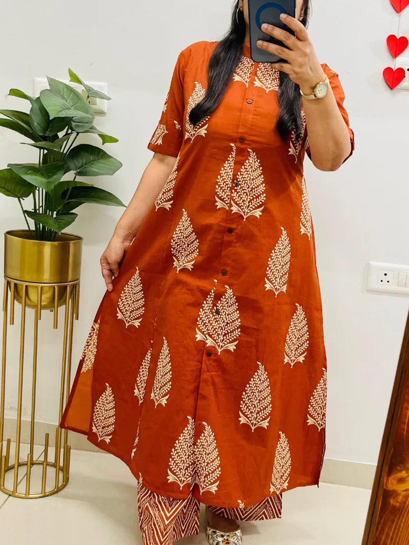 Jaipuri Print Cotton Co-ord Set