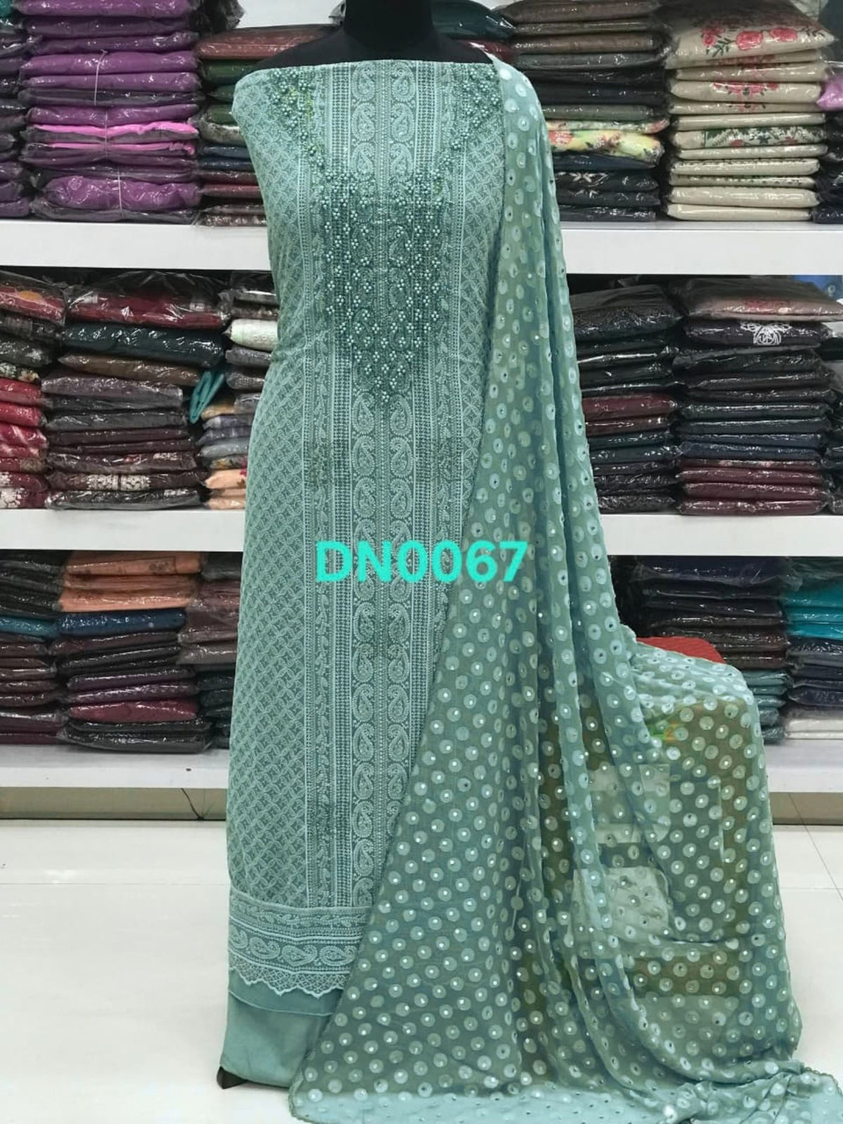 Georgette Chikankari Material
