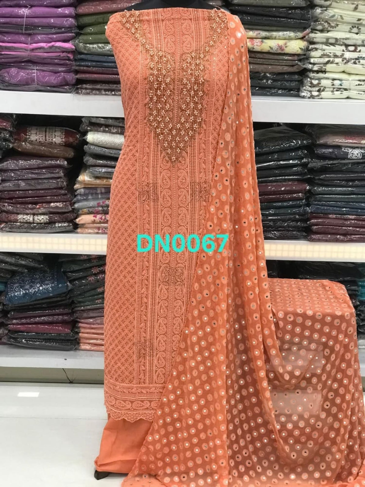 Georgette Chikankari Material