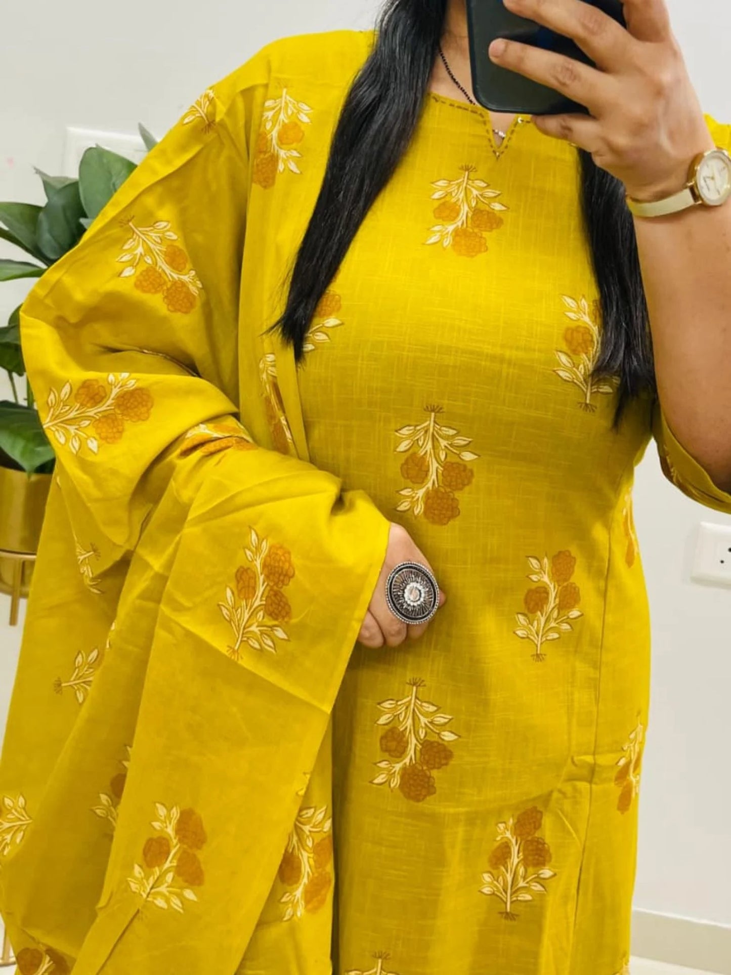 Designer Jaipuri Ajrakh Cotton Suit