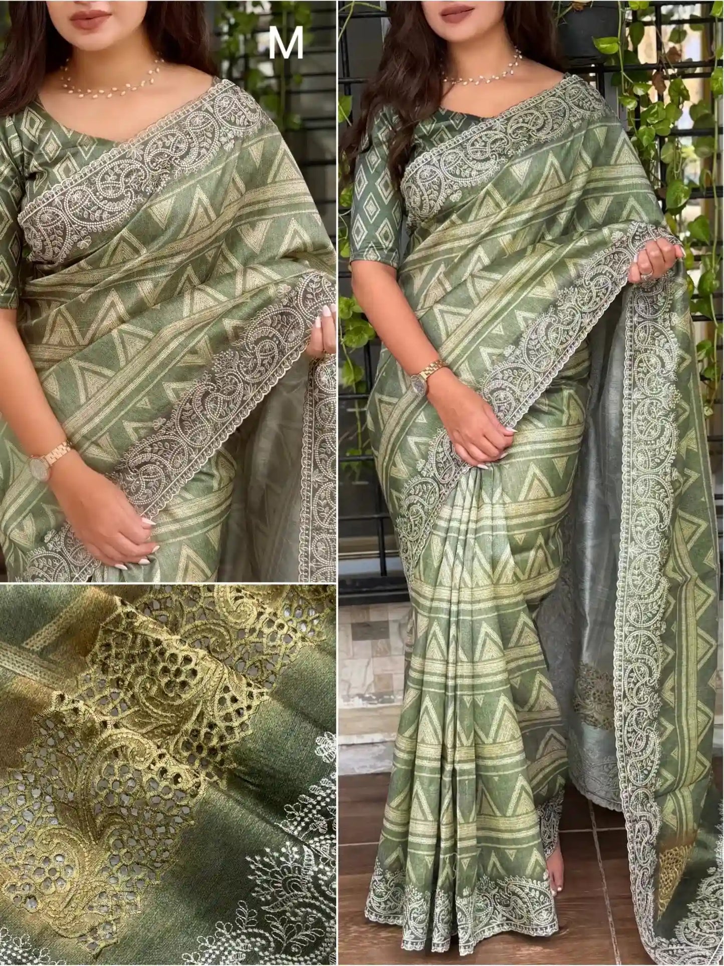 Madhuban Tusser Linen Cotton Sarees