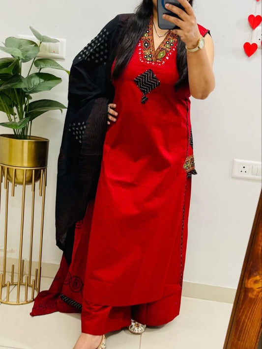 Dhabu Cotton Salwar Suit