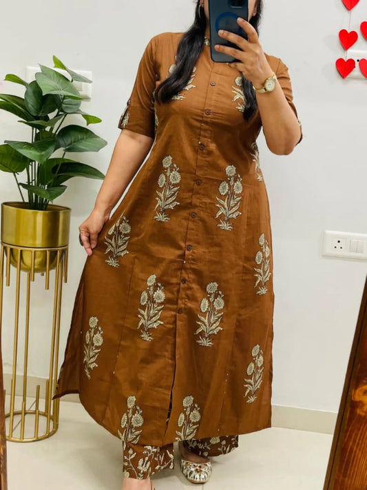 Jaipuri Floral Print Co-ord Set