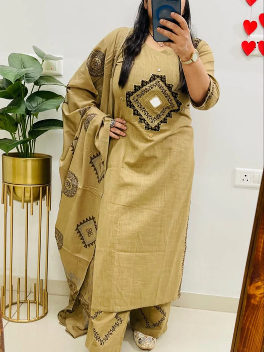 Premium Slub Cotton Suit