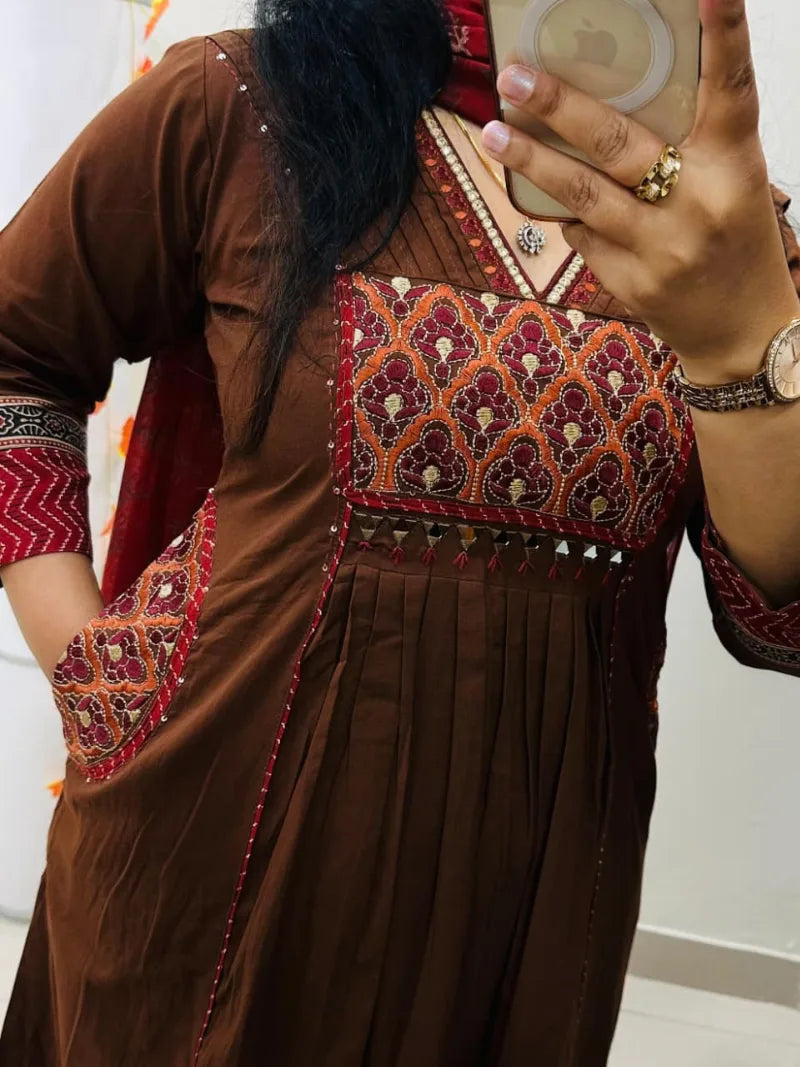 Premium Heavy Rich Pure Cotton Suit