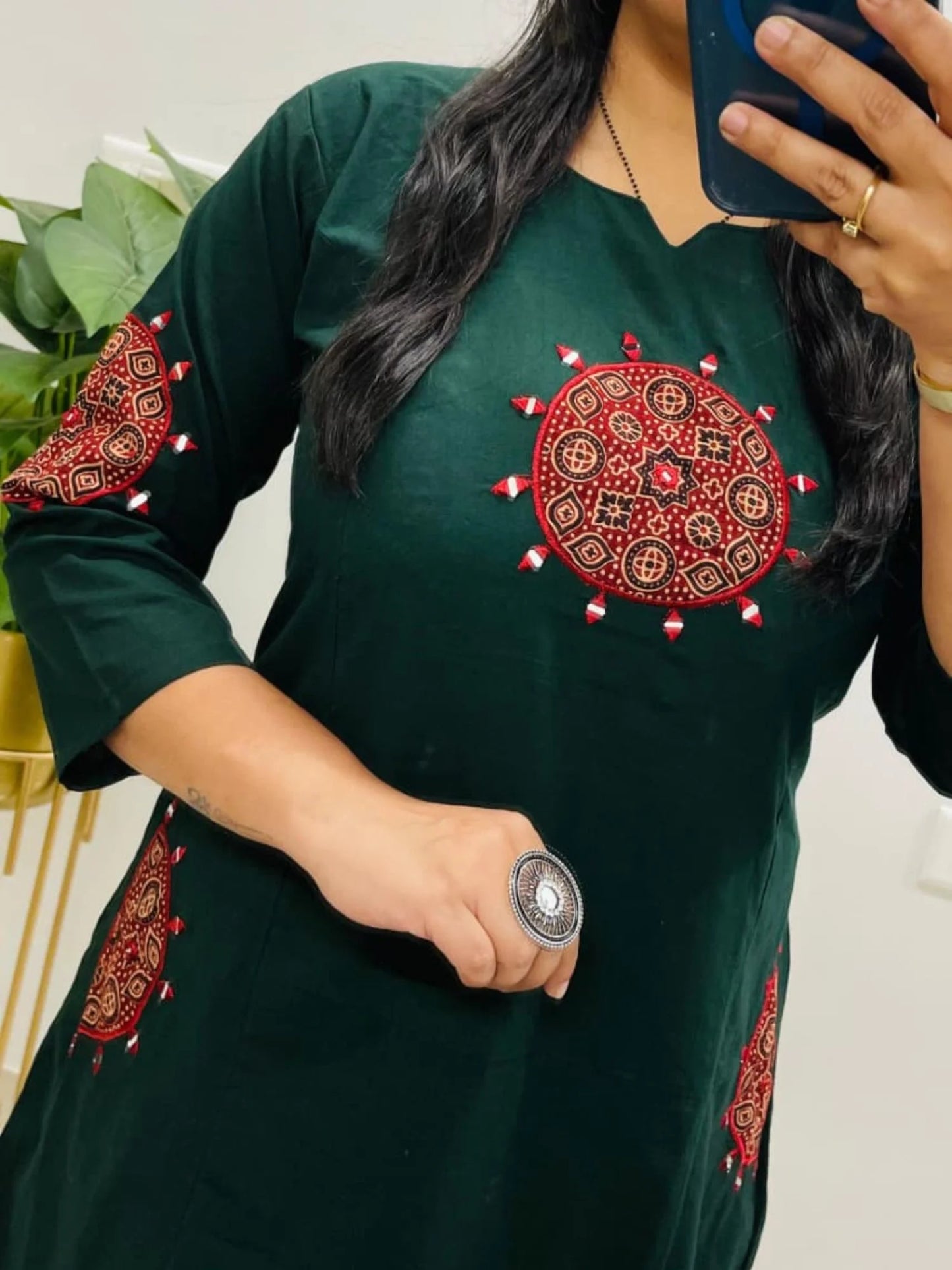 Dhabu cotton co-ord set