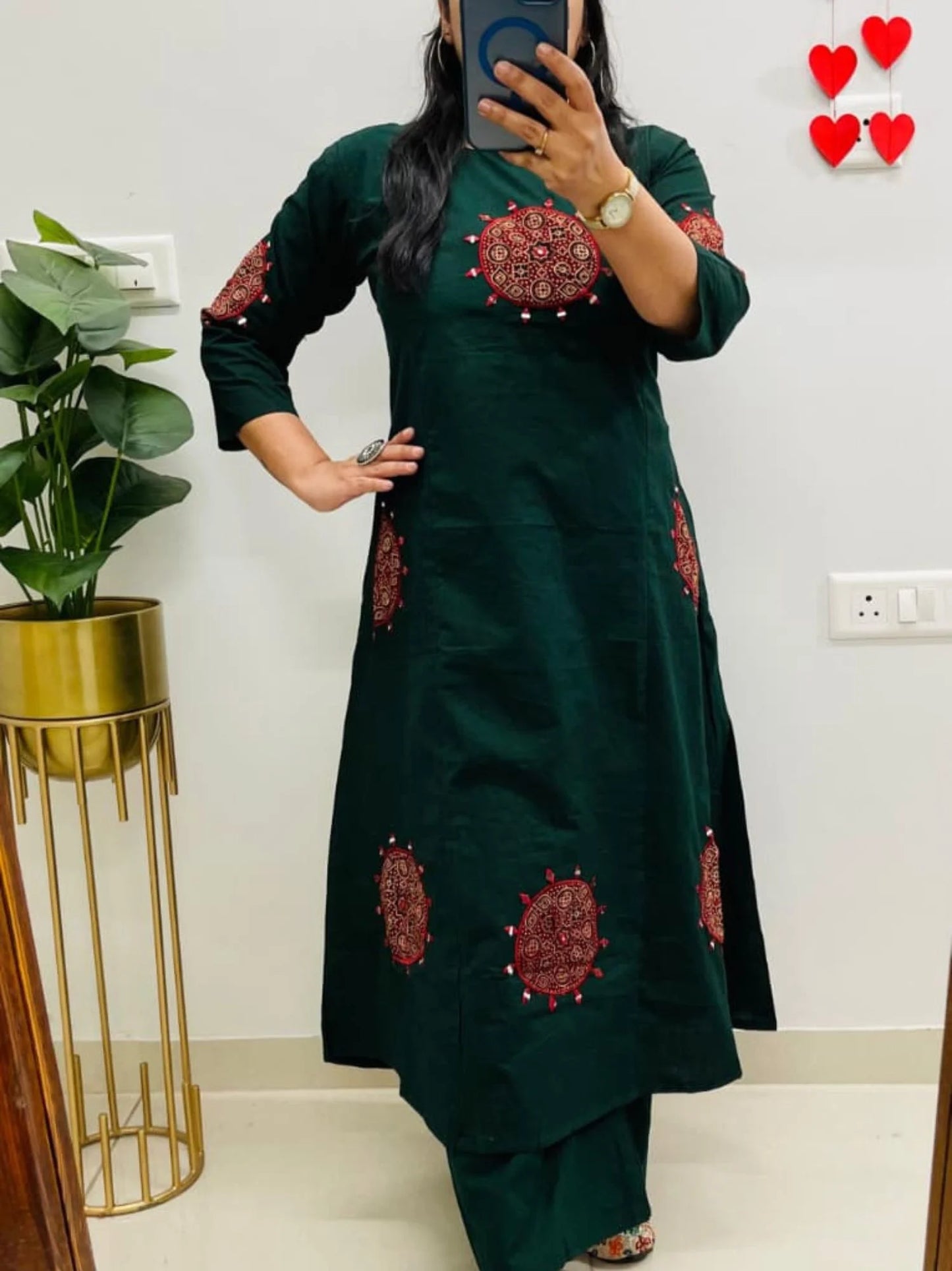 Dhabu cotton co-ord set