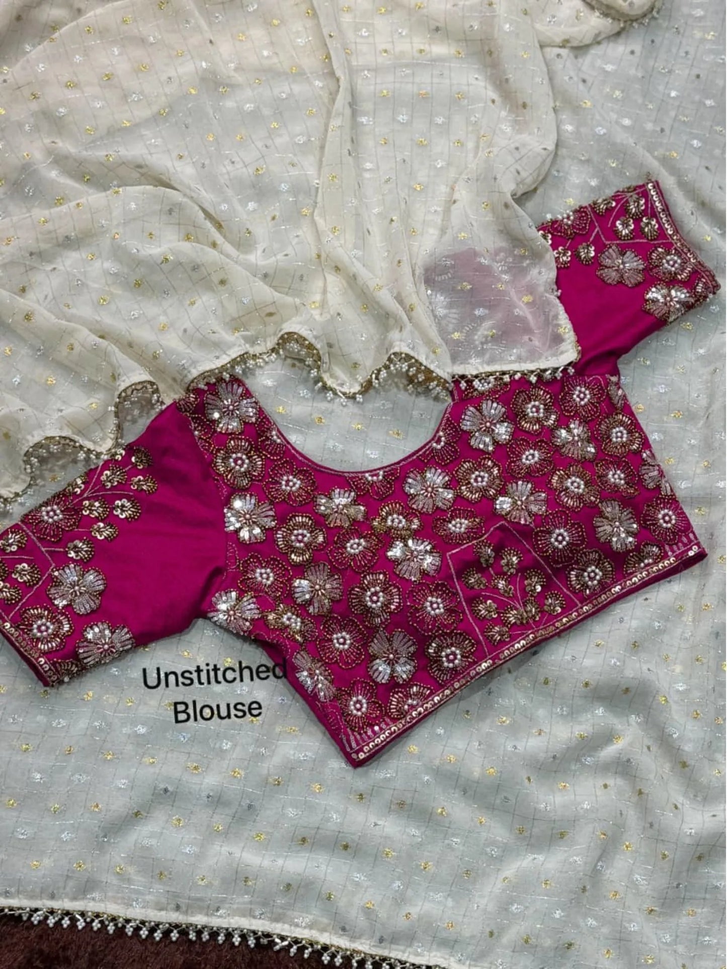 Crunchy Georgette Saree