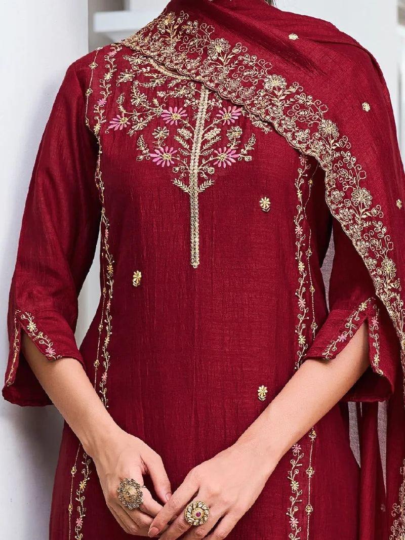 Vichitra Silk Salwar Suit