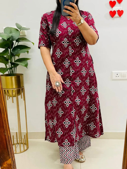 Jaipuri Print Co-ord Set