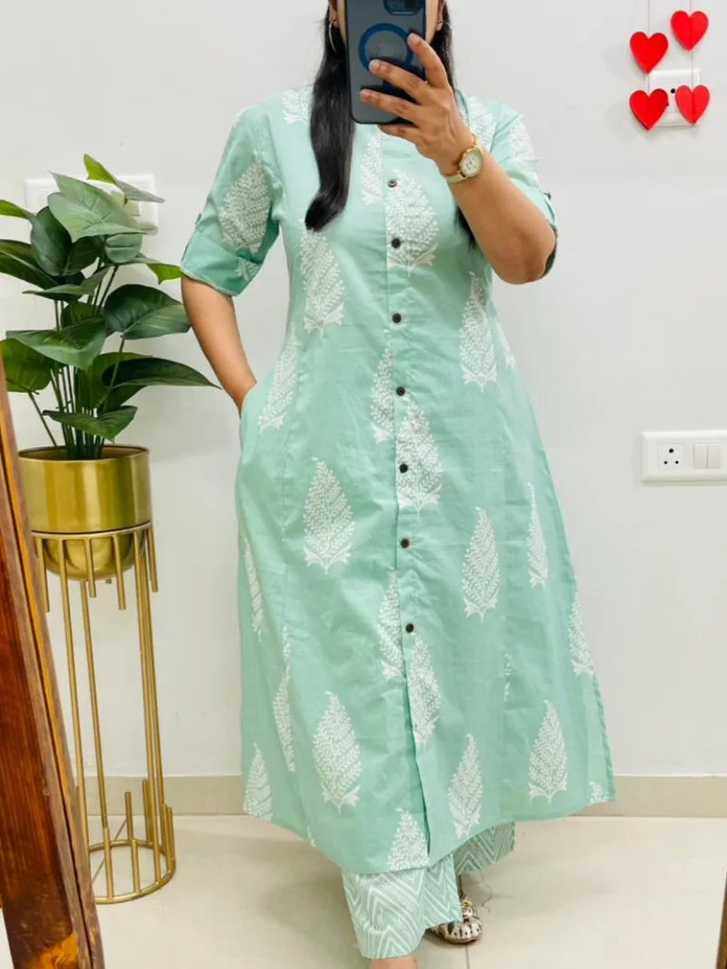 Jaipuri Print Cotton Co-ord Set