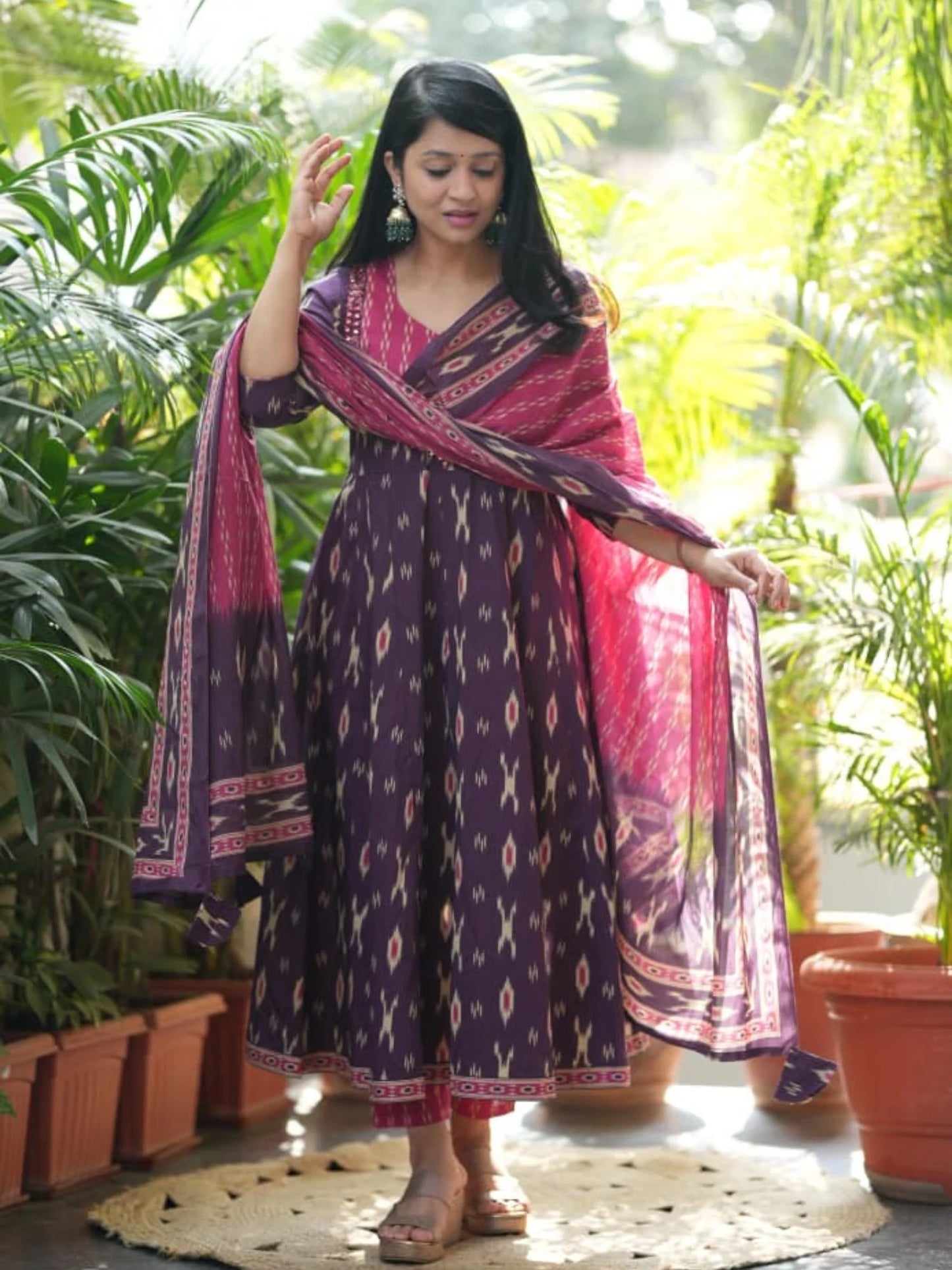 Ikkat Print Salwar Suit