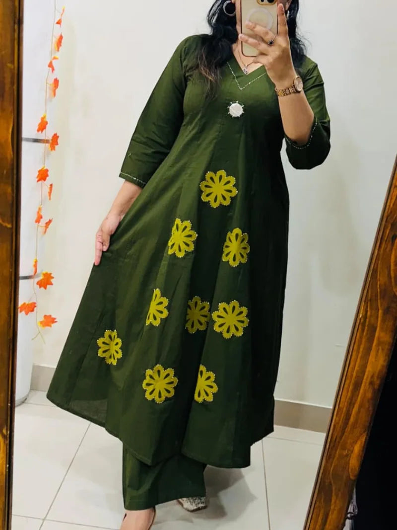 Designer Kurti Palazzo Set