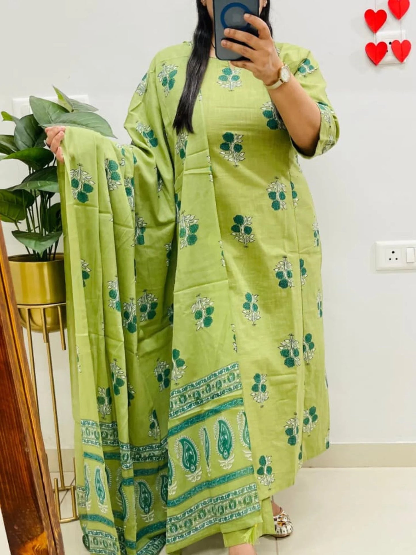 Designer Jaipuri Ajrakh Cotton Suit