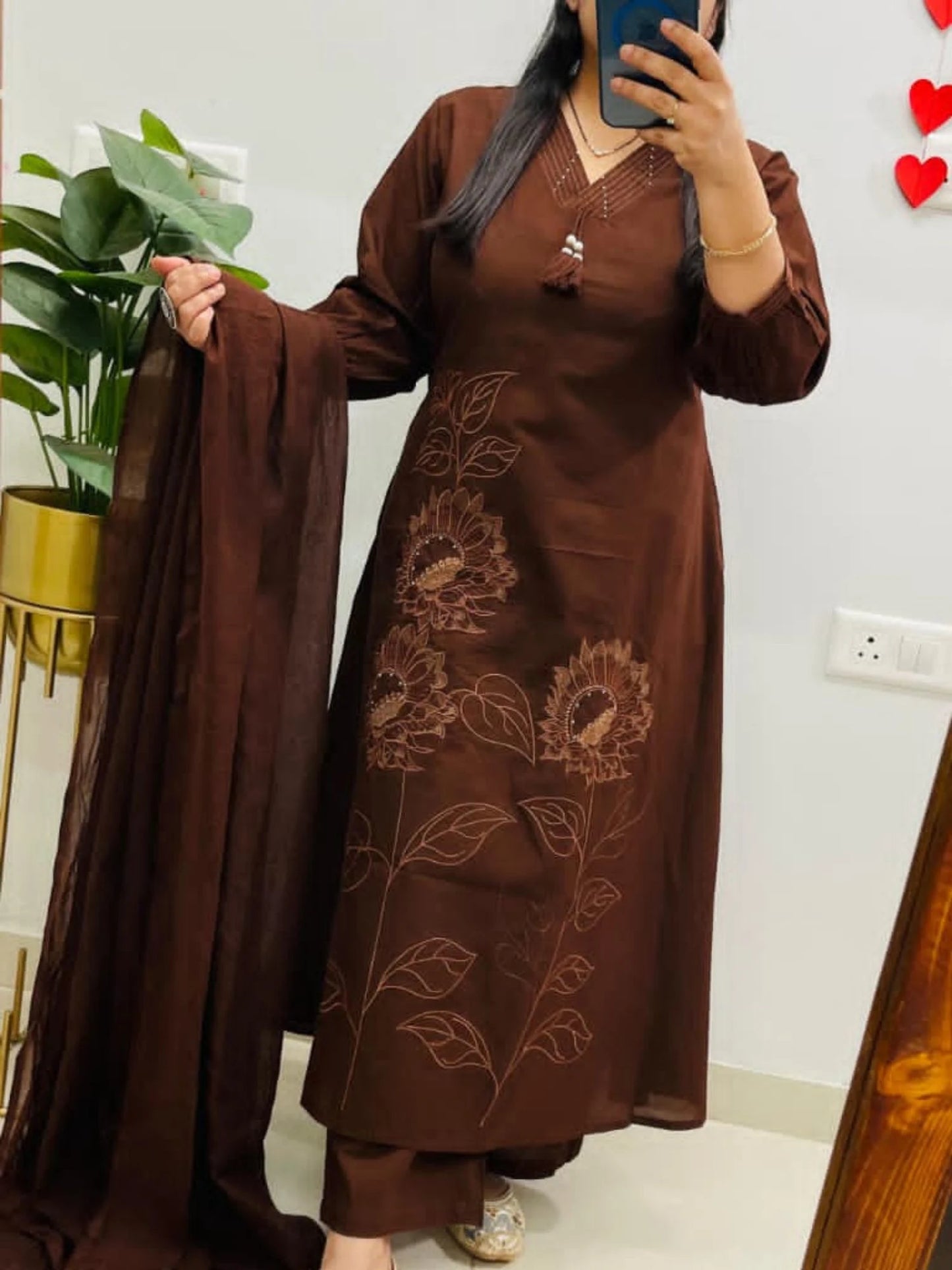 Cotton Straight Salwar Suit