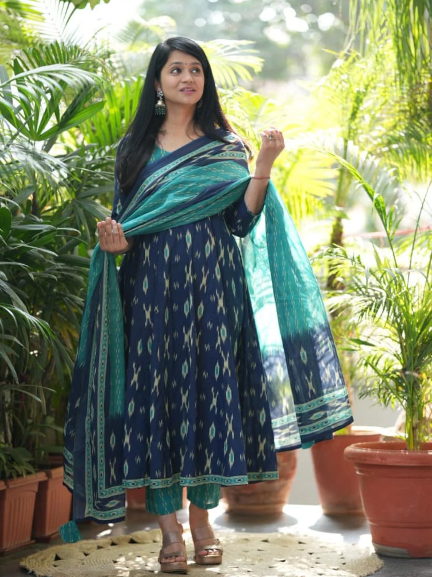Ikkat Print Salwar Suit