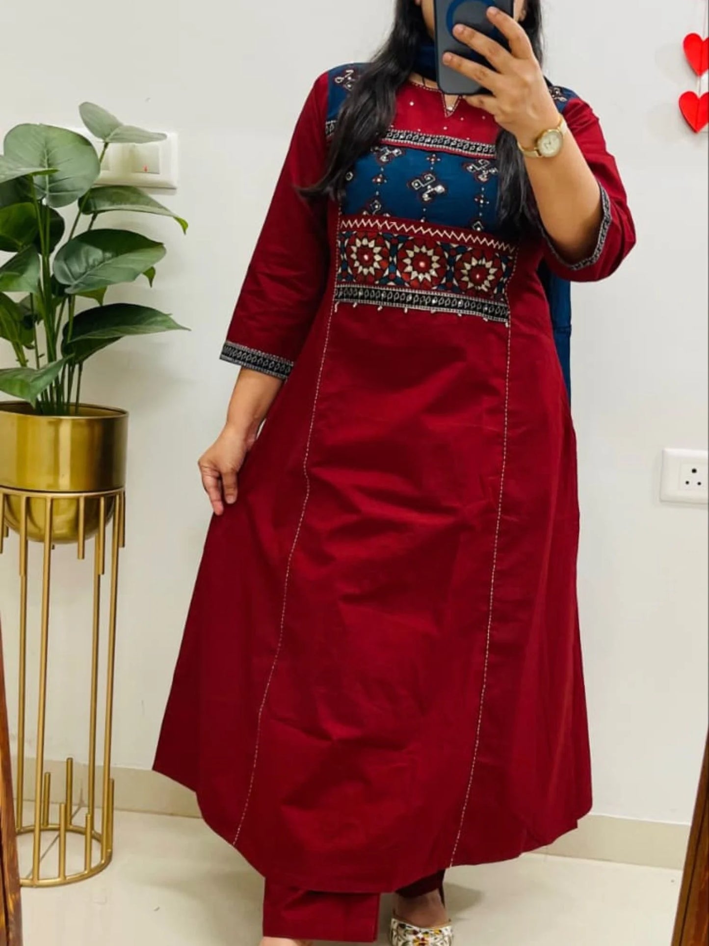 Dhabu cotton salwar suit