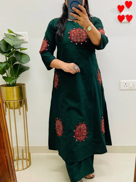 Dhabu cotton co-ord set