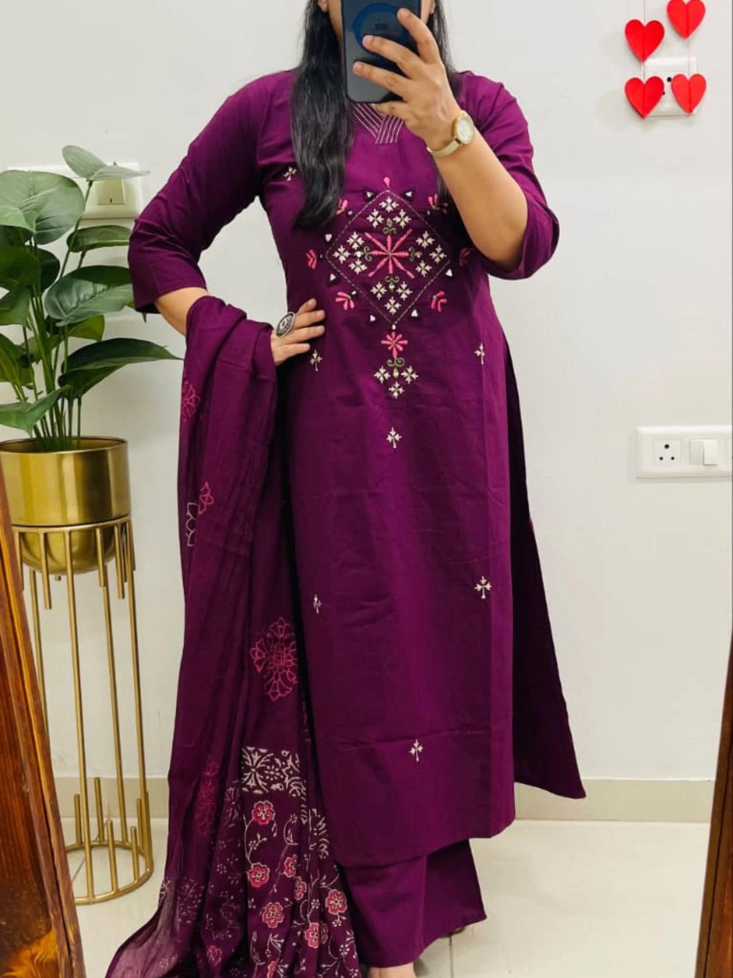 Dhabu Cotton Salwar suit