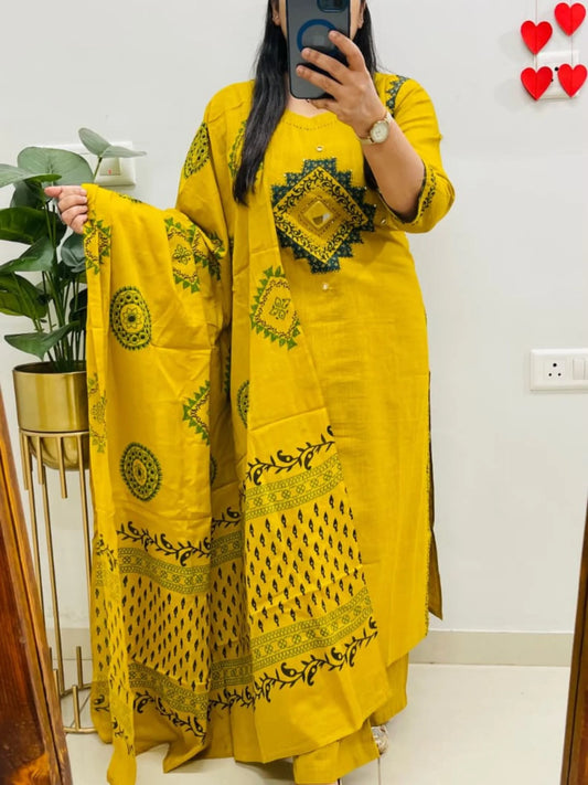 Premium Slub Cotton Suit