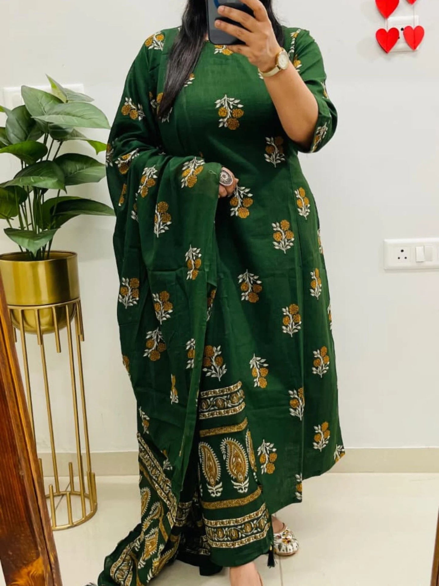 Designer Jaipuri Ajrakh Cotton Suit