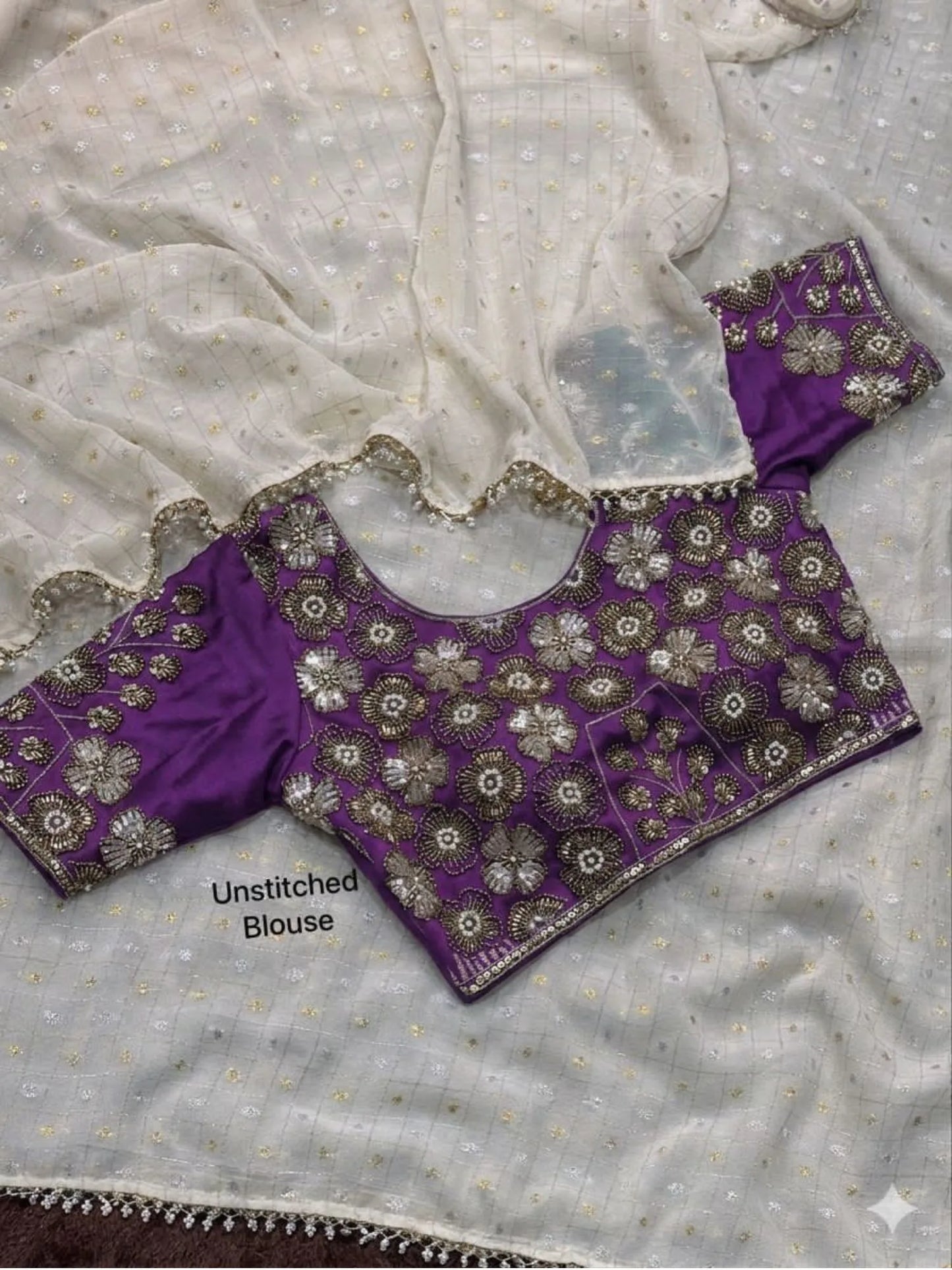 Crunchy Georgette Saree