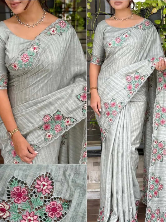 Tusser Cotton Saree