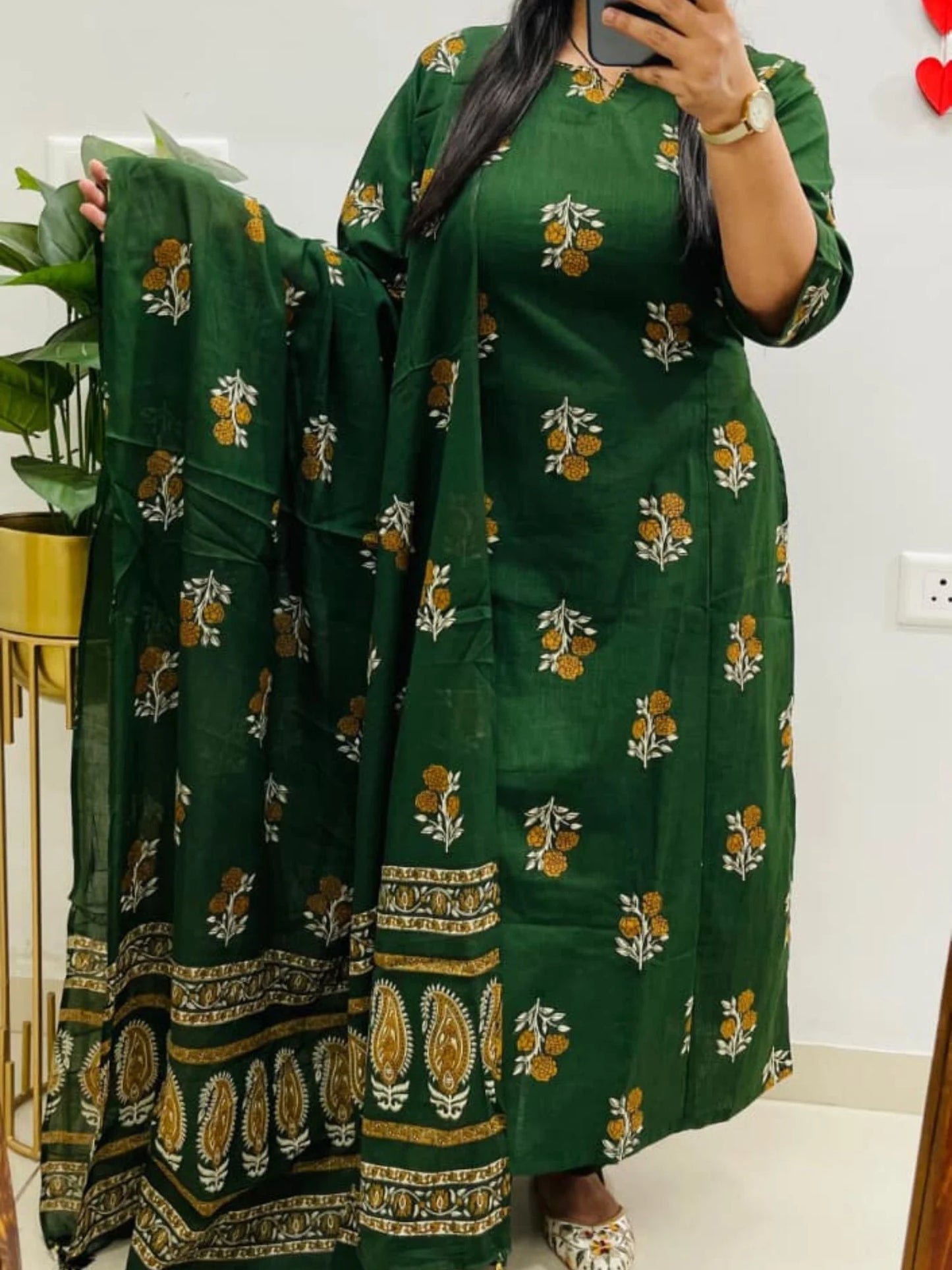 Designer Jaipuri Ajrakh Cotton Suit