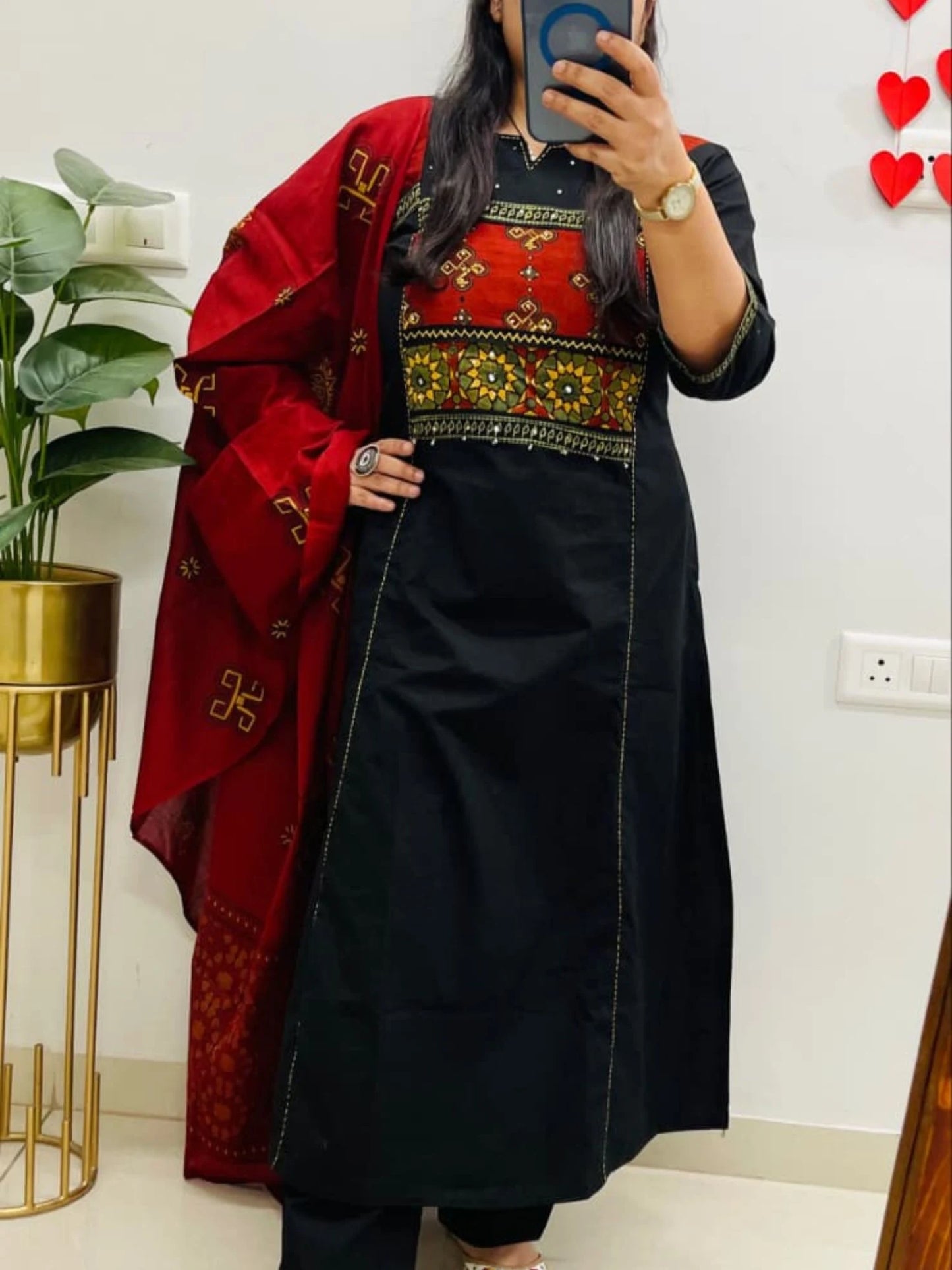Dhabu cotton salwar suit