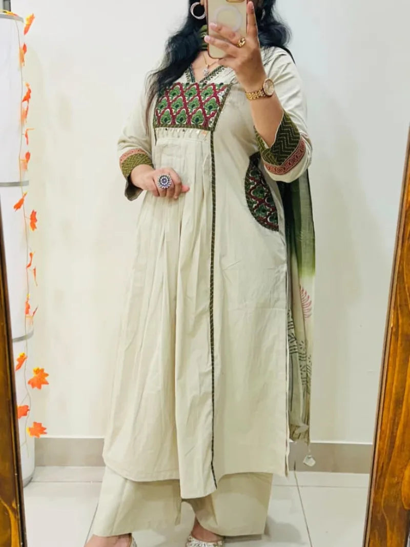 Premium Heavy Rich Pure Cotton Suit