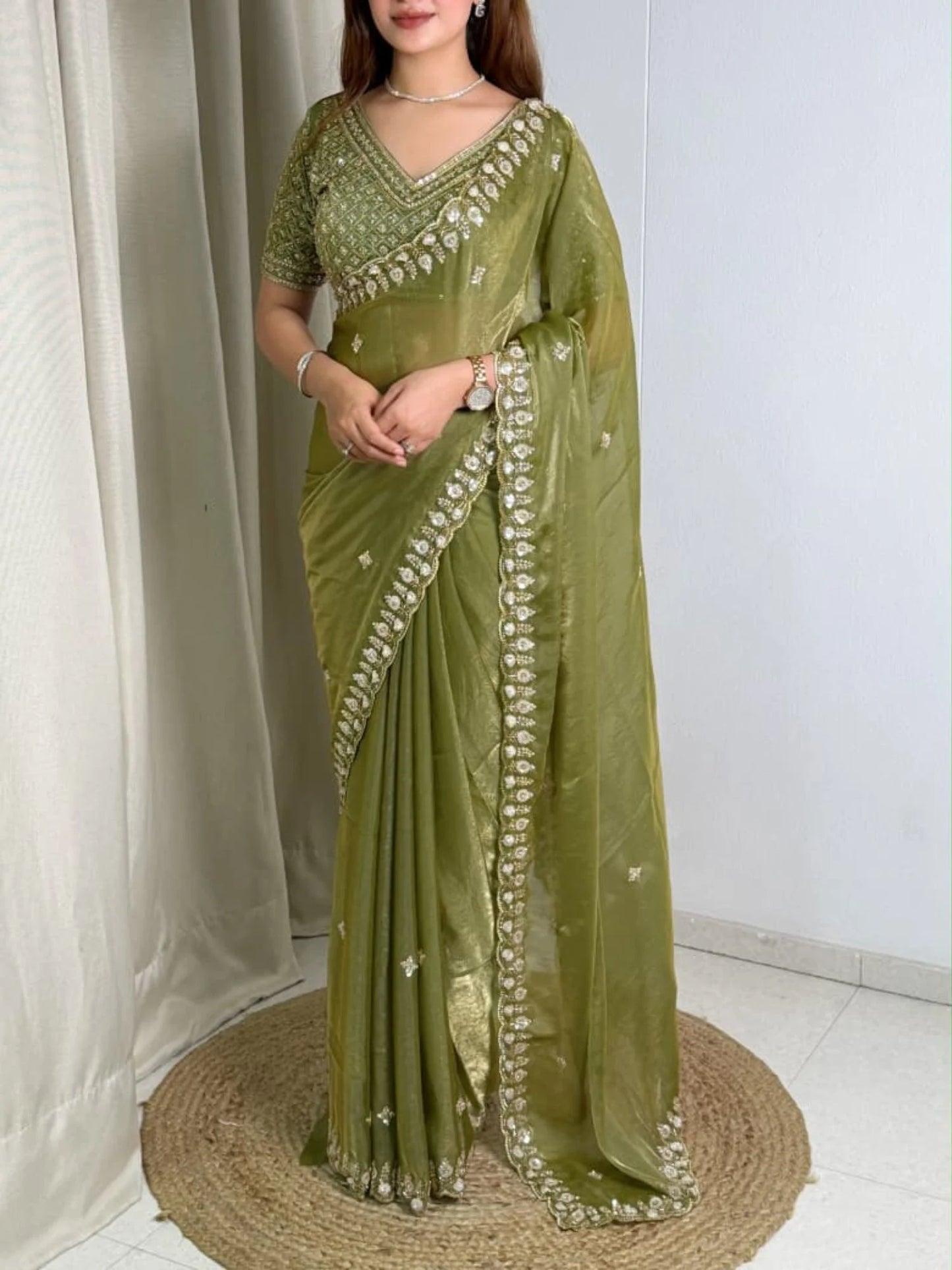 Olivea Satin sarees