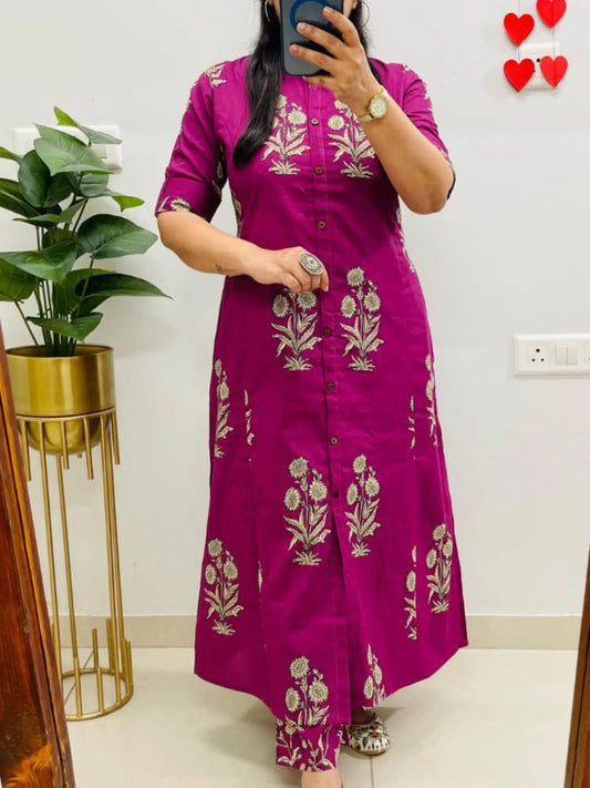 Jaipuri Floral Print Co-ord Set