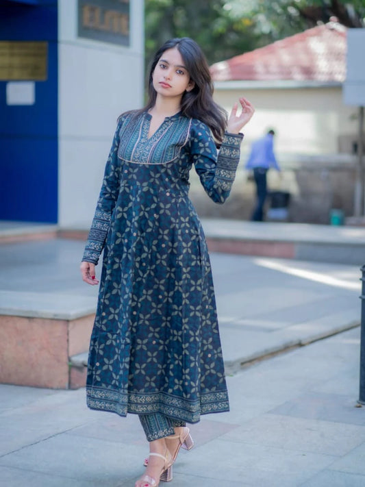 Anarkali Style Co-ord Set