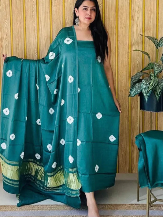 Chanderi Silk Unstiched Material
