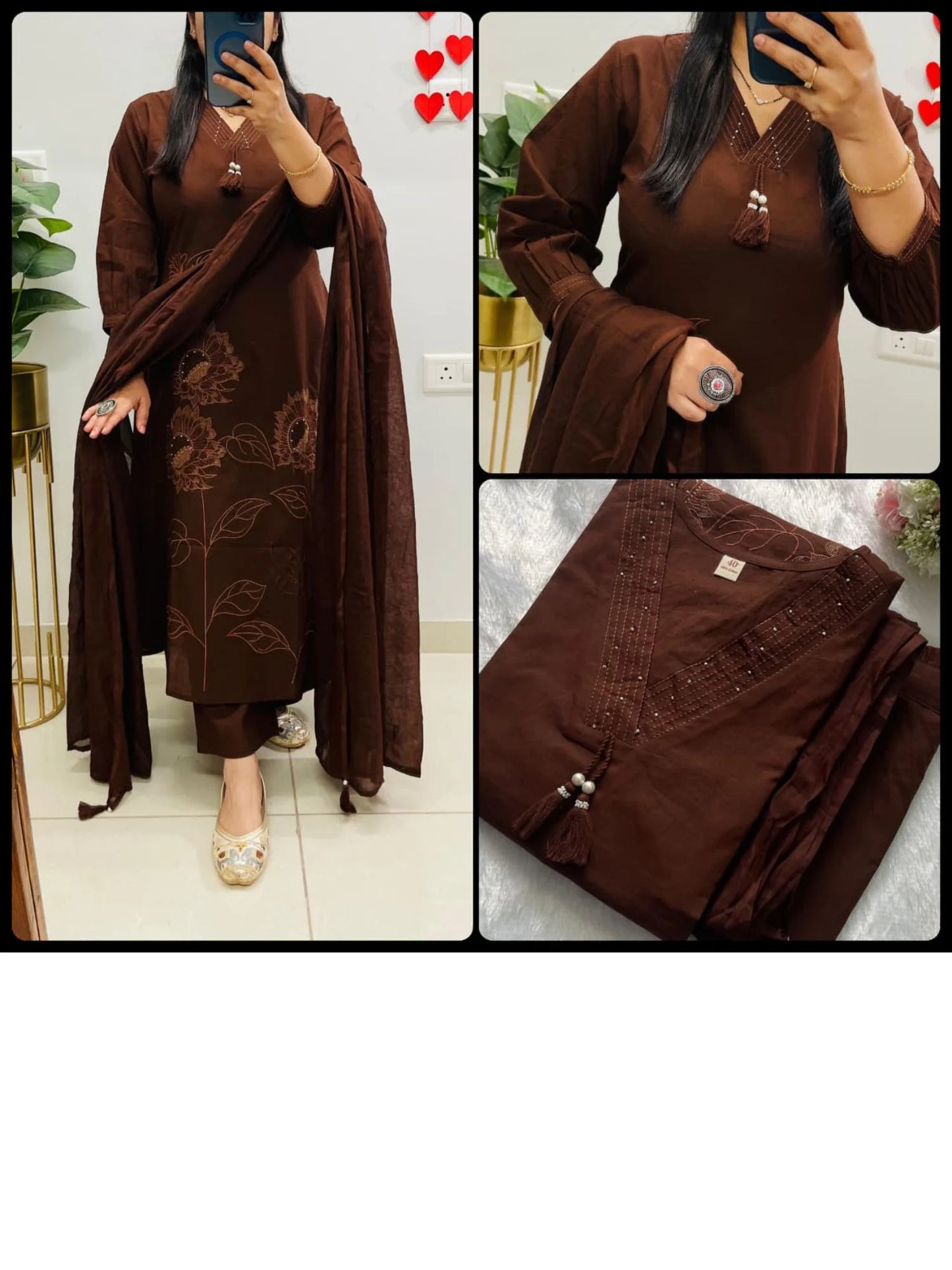 Cotton Straight Salwar Suit