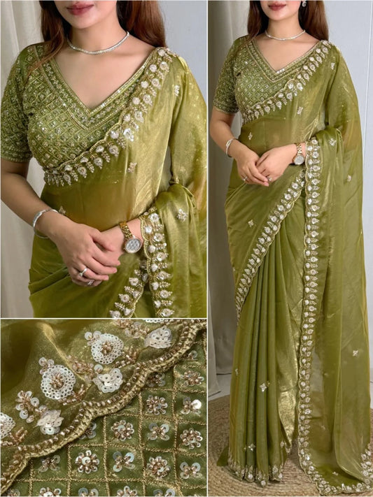 Olivea Satin sarees