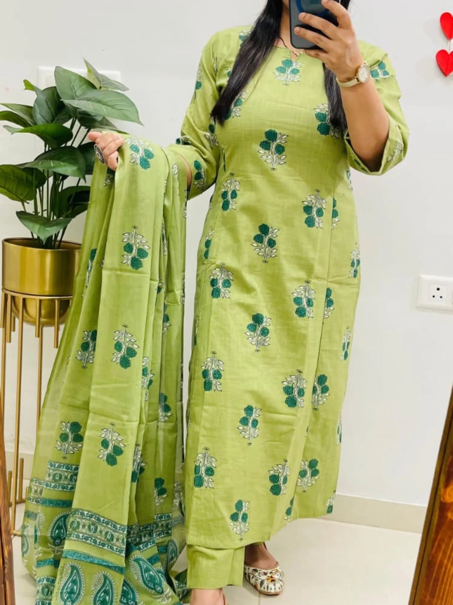 Designer Jaipuri Ajrakh Cotton Suit