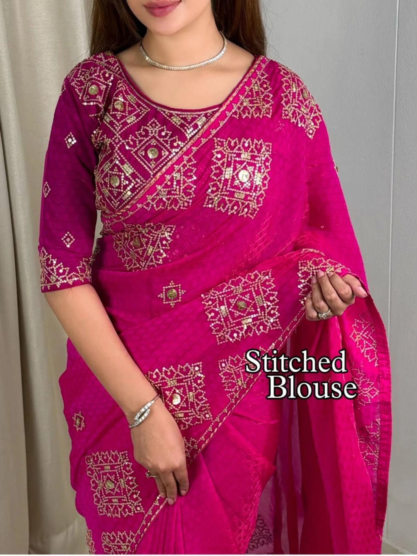 Satin Self Jacquard Sarees