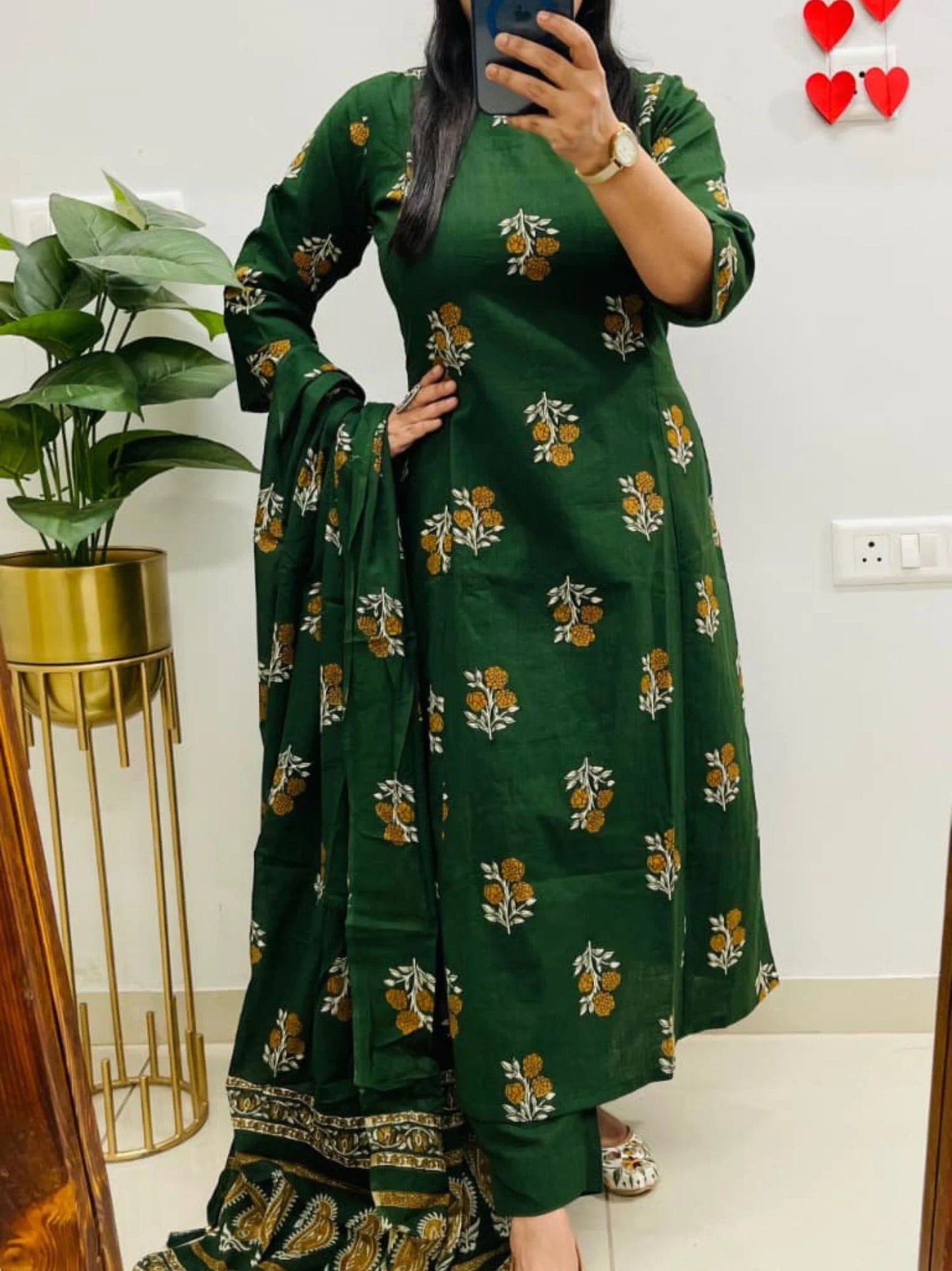 Designer Jaipuri Ajrakh Cotton Suit