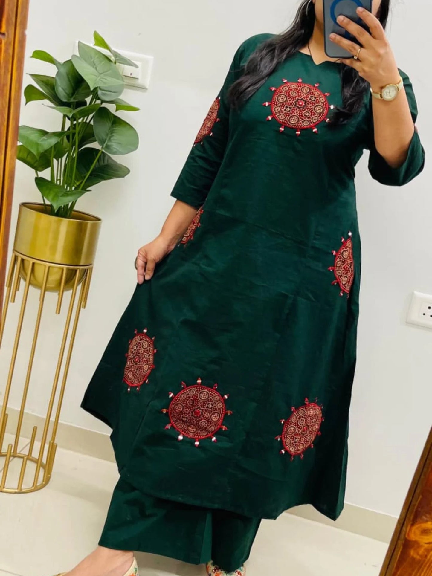 Dhabu cotton co-ord set
