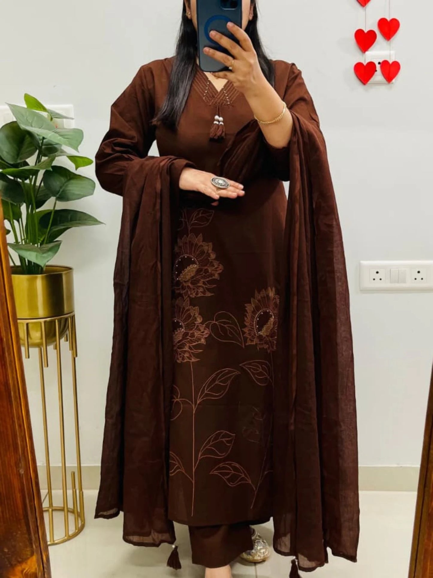 Cotton Straight Salwar Suit