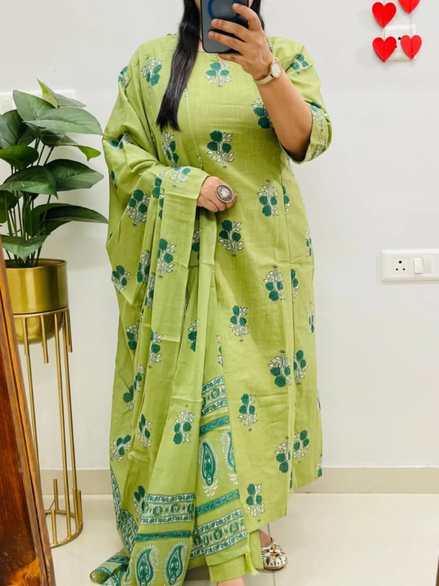 Designer Jaipuri Ajrakh Cotton Suit